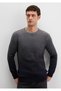 Crew Neck Gray Sweater Slim Fit / Slim Fit 070779 -34686 - 2
