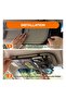 PU Leather Car Sun Visor Organizer,Multi-Functional Storage,Clear Vision,Black - 4