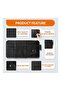 PU Leather Car Sun Visor Organizer,Multi-Functional Storage,Clear Vision,Black - 2