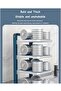 3-Tiers Pot & Pan Organizer Rack,Height Adjustable,Space-Saving Cookware Storage for Kitchen - 4