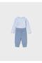 Baby Boy Tracksuit Set Sky Blue 4 Pieces - 4