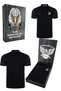 Polo Neck Licensed Black T-Shirt - Wooden Box