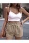 Women's (with Pockets) Summer Wrinkled Fabric Shorts (Slim Fit, Inquire about Size) - 3