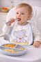 Unisex Patterned Eva Transparent Baby Bib / Blue