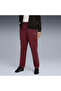 Short Woven Women's Burgundy Trousers