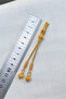 Silver Kazaziye Classic Model Two-Tassel Rosary - Gold Color - 8