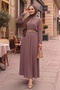 Wicker Belted Double Set 1687 - Light Brown