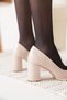 Beige Patent Leather Women's Heeled Shoes Tr18Ms11C - 7