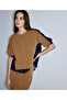 Denim mix colorblock triko