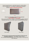 2 Pcs Large Back Cushion Cover - Back Cushion Pillow Cover with Zipper - Fabric Cover with Strap Model - 5
