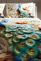 Mother's Day Gift 100% Cotton Double Jacquard Woven Pique Set Cotton Pauw - 5