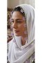 Needlepointed White Color Prayer Cloth - 2