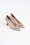 Nora Women's Beige Patent Leather Shoes - 2