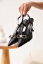 Woman's black high heeled shoe tr08ms38a - 2