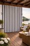 Gray White Balcony Curtain Enxboy Option Gray White Rainproof - Lace-Up Balcony Tarpaulin - 9