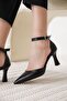 Women's Black Heeled Shoes Tr12Ms01A - 5
