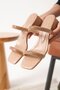 Thick Heeled Nude Women's Slippers Tr20My11D - 2