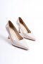 Women's Beige Patent Leather Stiletto Tr08Ms27B - 2