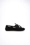 Women's Black Beaded Casual Suede Shoes Tr27Ms07A - 2