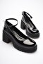 Women's Black Patent Leather Ankle Boots Casual Shoes Tr06Ms01A - 2