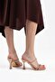 Women's Stoned Rose Heeled Slippers Ob0100K - 4