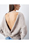 Sweater with a low-cut back