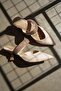 Heeled Beige Women's Slippers Tr08Ms13B - 6
