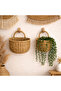 Double Rattan Hanging Basket