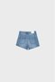 D75 distressed denim şort - 7