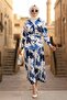 Pleated Skirt Satin Double Set 1693 - 6