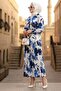 Pleated Skirt Satin Double Set 1693 - 3