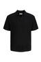 Black Ribbed Knit Polo - 8