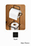 Decorative Replacement Pedestal Toilet Paper Holder Matte Black - 6