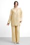 Molly Nelly Women's Shadow Pattern Voile Shoulder Shawl and Trouser Suit - 6