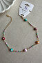 Ysx Brass 22 Cm+5 cm Colorful Evil Eye Anklet Non-Tarnishing Women's Colorful Anklet - 4