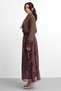 Molly Nelly Women's Skirt Printed Scarf and Shirt Set - 6