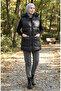 Hooded Zippered Puffer Vest 0170-02 Black - 2