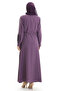 Large Size Sleeve Pleated Lace up Ferace 6194-01 Dusty Rose - 5