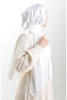 Long Fringed Viscose Shawl 70331-07 Ecru - 4
