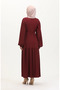 Balloon sleeve ferace 1026-03 maroon - 5