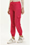 Elastic Waist Cargo Trousers 1147-03 Fuchsia