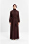 حزام مطاطي بتفاصيل أزرار وحزام مرن Ferace 2212-03 بني - 3