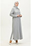 Shirt collar abaya 24019-04 gray