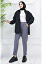 Elastic Waist Carrot Pants 4002-03 Gray - 2