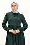 Zippered ferace 0569-07 emerald green - 3