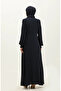 Lace Detailed Mevlana Ferace 5069-02 Navy Blue - 5