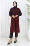 Simple Thin Basic Long Vest Women's Vest Plus Size Vest 8763-02 Plum - 2