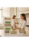 Set of 6 15 Liter (15X6) Horizontal Food Storage Containers with Plastic Locking Lids Kitchen Interior-Exterior Organizer - 3