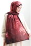 Karaca natural fiber shawl 82010-11 plum burgundy - 3