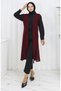 Simple Thin Basic Long Vest Women's Vest Plus Size Vest 8763-02 Plum - 3